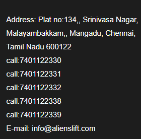 best lifts company in chennai